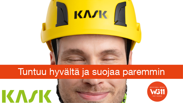 kask tuntuu hyvältä ja suojaa paremmin